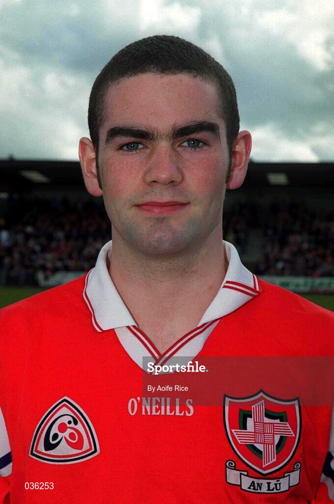 23 April 2000; Brendan Reilly of Louth prior to the Church & General National Football League Division 2 Semi-Final match between Louth and Laois at Cusack Park in Mullingar, Westmeath. Photo by Aoife Rice/Sportsfile