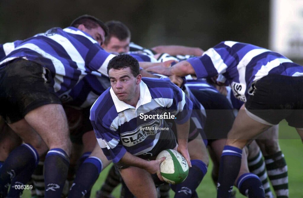 11 December 1999; Colm Forde of Old Crescent during the AIB Rugby League Division 2 match between Greystones RFC and Old Crescent at Dr Hickey Park in Greystones, Wicklow. Photo by Matt Browne/Sportsfile
