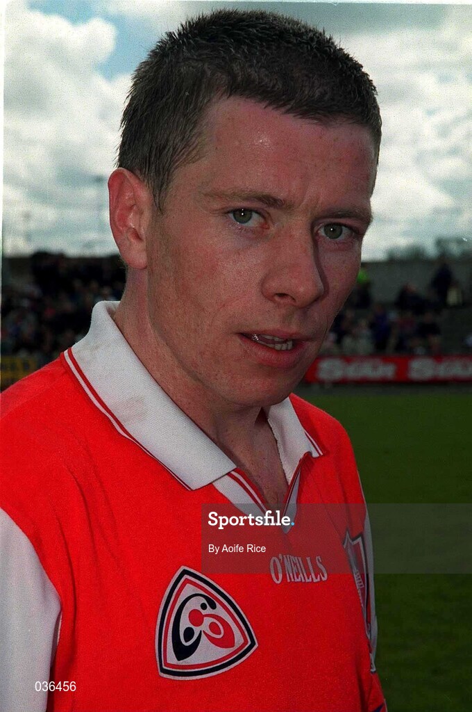 23 April 2000; David Reilly of Louth prior to the Church & General National Football League Division 2 Semi-Final match between Louth and Laois at Cusack Park in Mullingar, Westmeath. Photo by Aoife Rice/Sportsfile