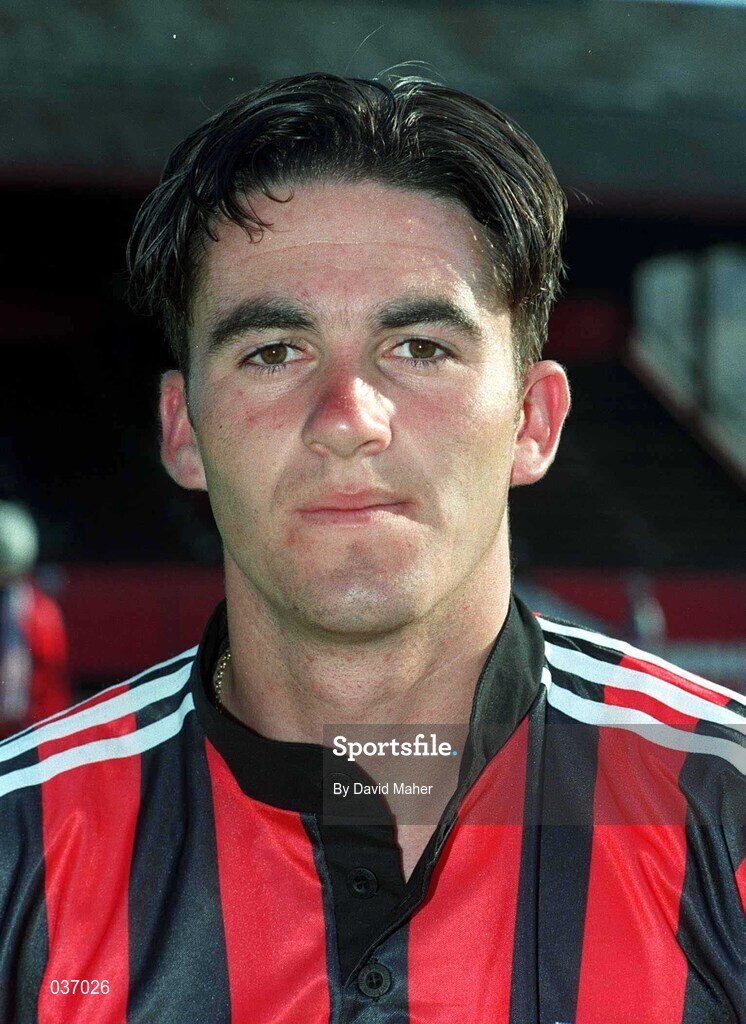 24 June 1995; Jonathan Prizeman of Bohemians prior to the  Intertoto Cup Group 5 match between Bohemians and Odense at Dalymount Park in Dublin. Photo by David Maher/Sportsfile