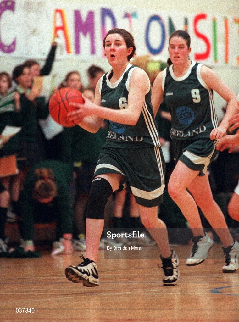 11 February 2000; Murissa Galwey of Ireland during the Junior Women's International Friendly match between Ireland and England in Skibbereen, Cork. Photo by Brendan Moran/Sportsfile