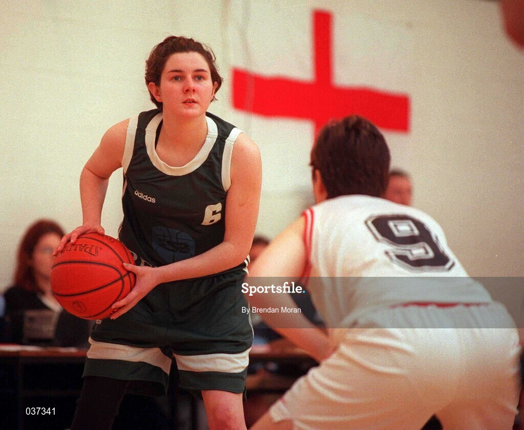 11 February 2000; Murissa Galwey of Ireland during the Junior Women's International Friendly match between Ireland and England in Skibbereen, Cork. Photo by Brendan Moran/Sportsfile