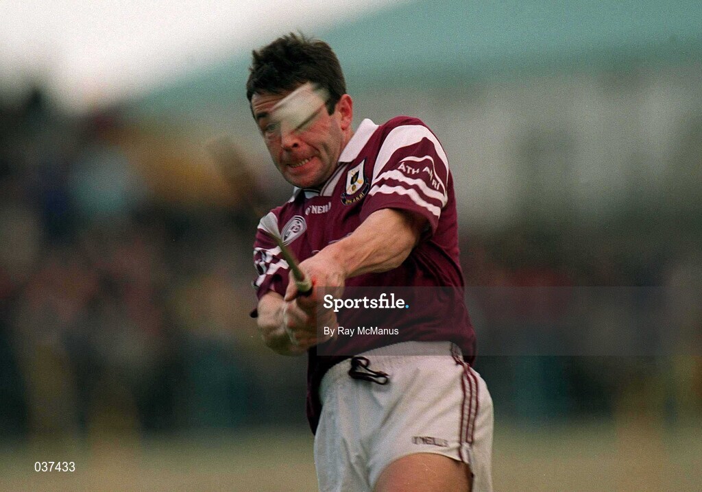 13 February 2000; Pat Higgins of Athenry during the All-Ireland Senior Club Hurling Championship Semi-Final match between Athenry and Birr at Semple Stadium in Thurles, Tipperary. Photo by Ray McManus/Sportsfile