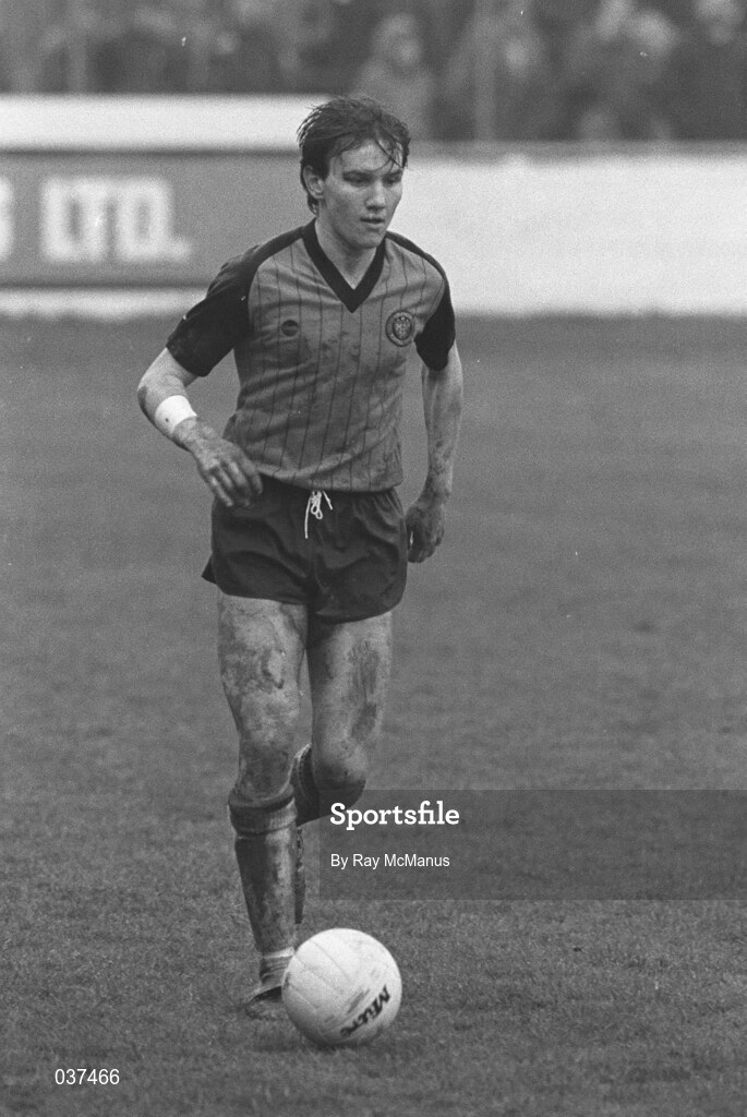 10 April 1983: Paul Doolin of Bohemians during the League of Ireland Premier Division match between Limerick United and Bohemians at Markets Field in Limerick. Photo by Ray McManus/Sportsfile