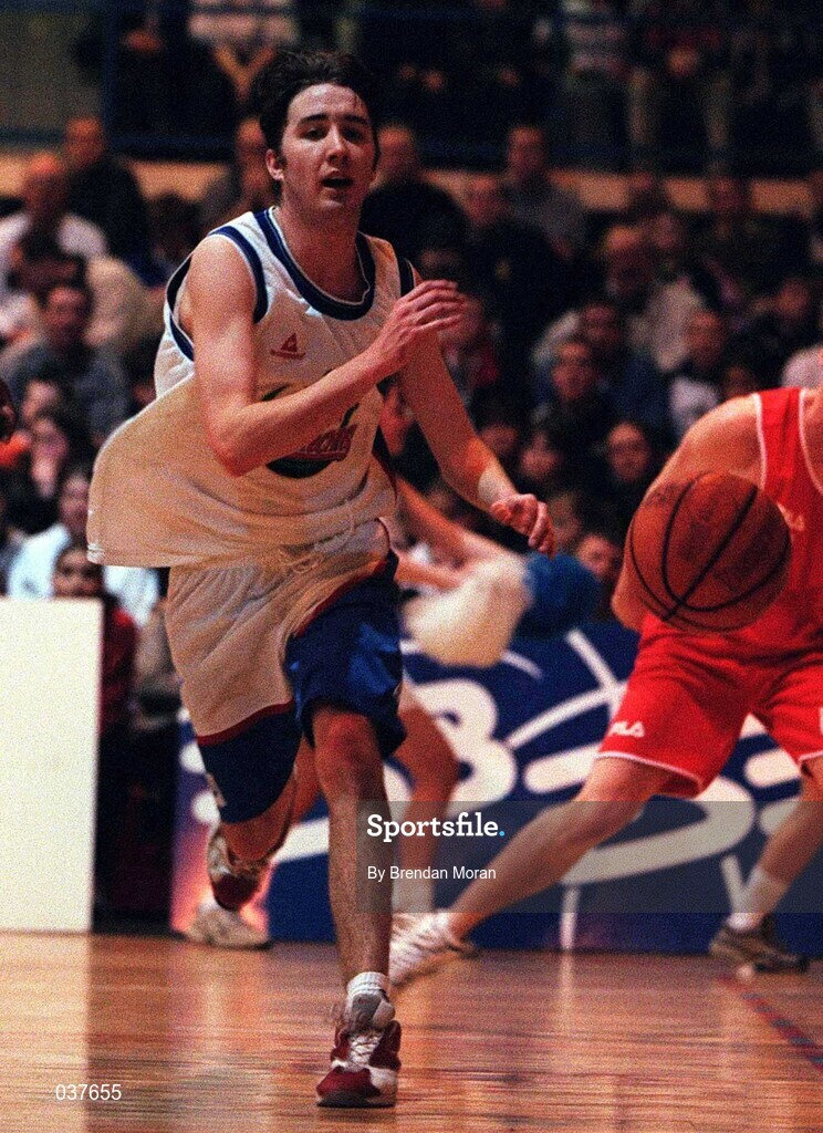11 February 2000; Shane Coughlan of ESAT Telecom Demons during the ESB Superleague match between Neptune and ESAT Telecom Demons at Neptune Stadium in Blackpool, Cork. Photo by Brendan Moran/Sportsfile