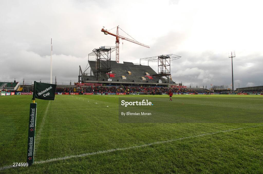 18 November 2007; A general view of the redevelopment work at Thomond Park. Heineken Cup, Pool 5, Round 2, Munster v Clermont Auvergne, Thomond Park, Limerick. Picture credit; Brendan Moran / SPORTSFILE