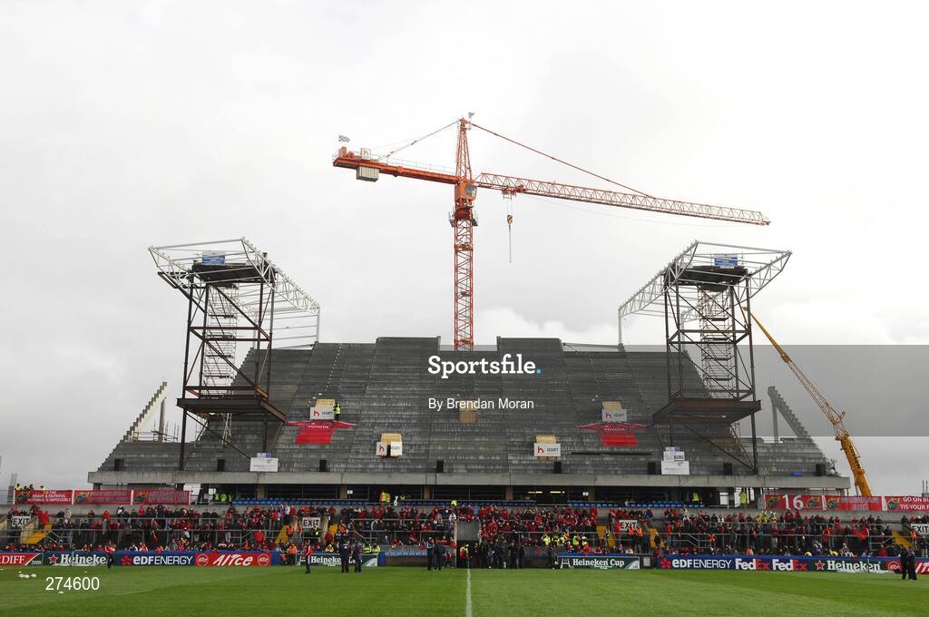 18 November 2007; A general view of the redevelopment work at Thomond Park. Heineken Cup, Pool 5, Round 2, Munster v Clermont Auvergne, Thomond Park, Limerick. Picture credit; Brendan Moran / SPORTSFILE