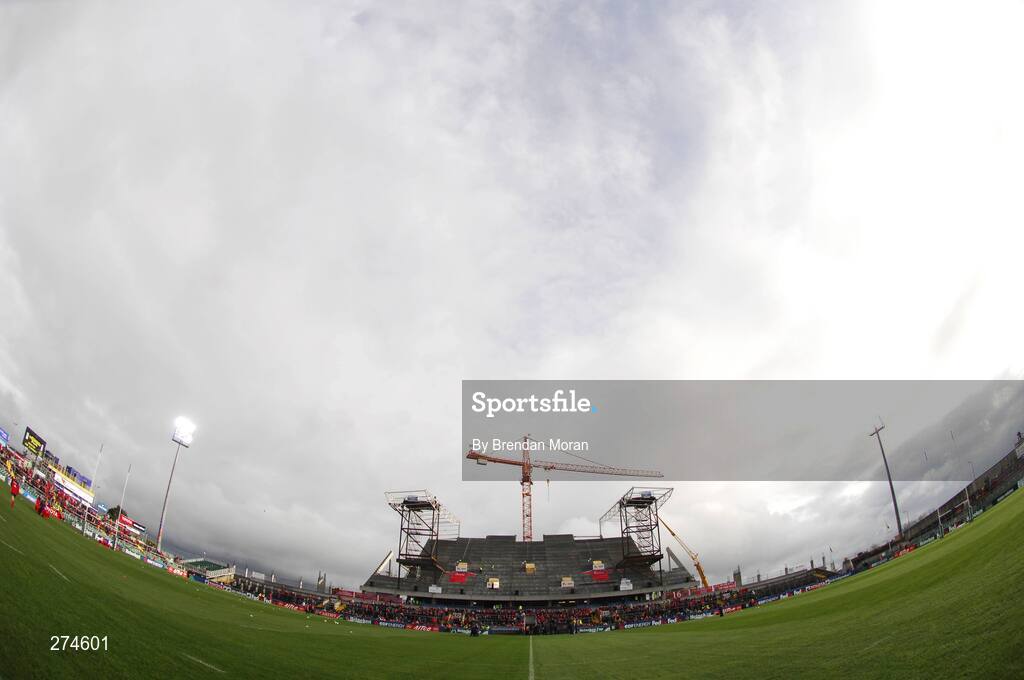 18 November 2007; A general view of the redevelopment work at Thomond Park. Heineken Cup, Pool 5, Round 2, Munster v Clermont Auvergne, Thomond Park, Limerick. Picture credit; Brendan Moran / SPORTSFILE