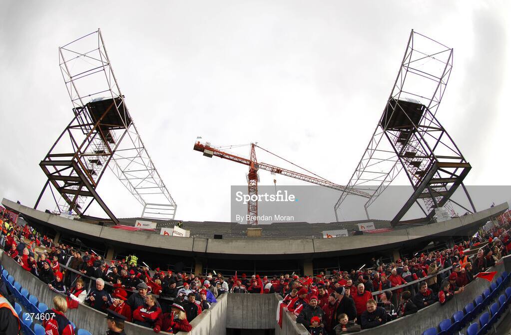 18 November 2007; A general view of the redevelopment work at Thomond Park. Heineken Cup, Pool 5, Round 2, Munster v Clermont Auvergne, Thomond Park, Limerick. Picture credit; Brendan Moran / SPORTSFILE