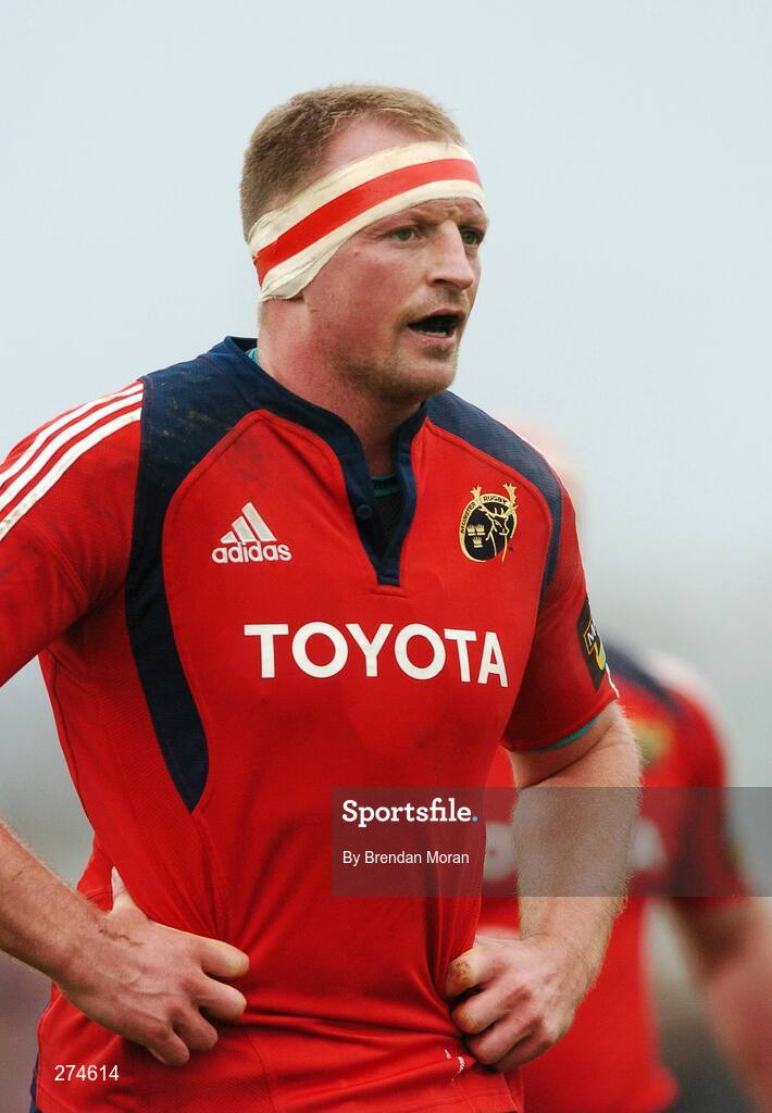 18 November 2007; Mick O'Driscoll, Munster. Heineken Cup, Pool 5, Round 2, Munster v Clermont Auvergne, Thomond Park, Limerick. Picture credit; Brendan Moran / SPORTSFILE