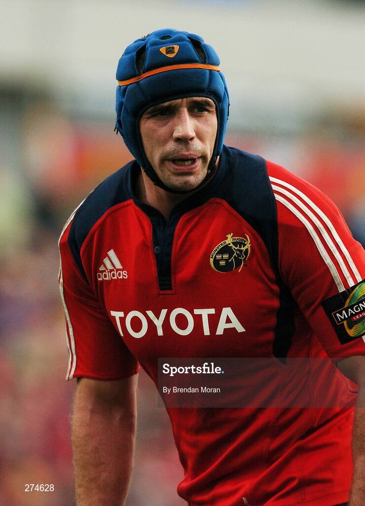 18 November 2007; Alan Quinlan, Munster. Heineken Cup, Pool 5, Round 2, Munster v Clermont Auvergne, Thomond Park, Limerick. Picture credit; Brendan Moran / SPORTSFILE *** Local Caption ***