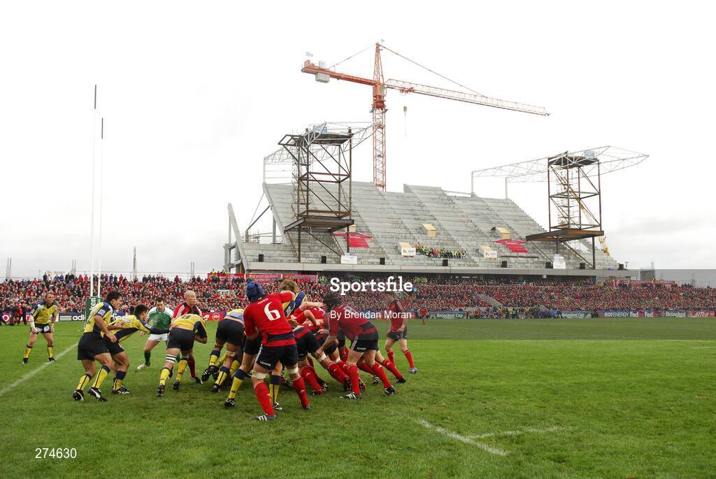 18 November 2007; A general view of the redevelopment of Thomond Park as the game goes on. Heineken Cup, Pool 5, Round 2, Munster v Clermont Auvergne, Thomond Park, Limerick. Picture credit; Brendan Moran / SPORTSFILE *** Local Caption ***