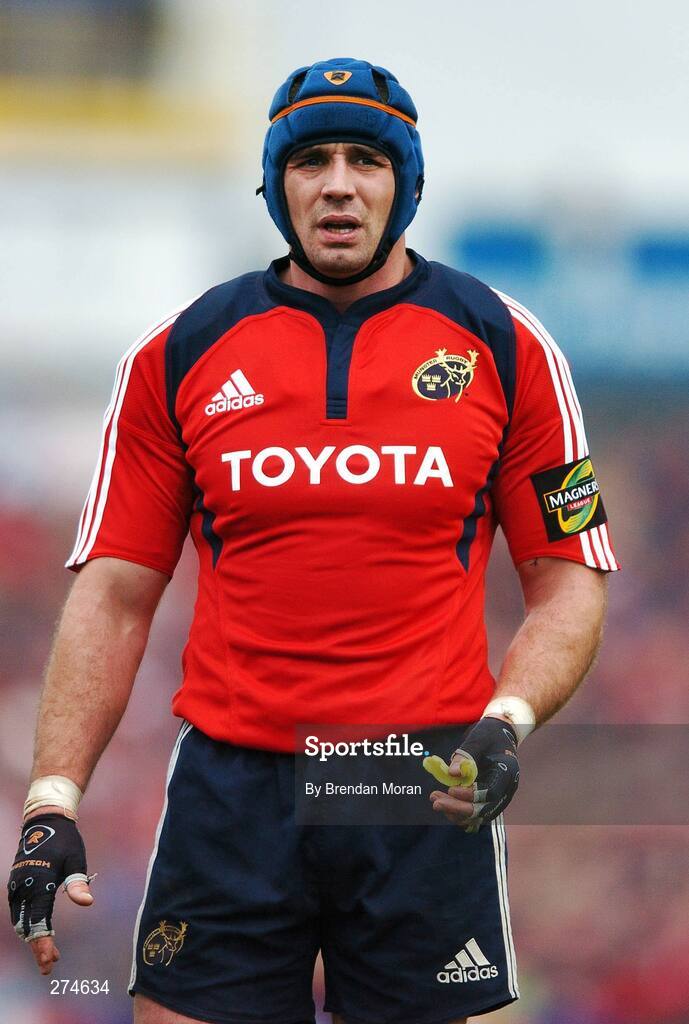 18 November 2007; Alan Quinlan, Munster. Heineken Cup, Pool 5, Round 2, Munster v Clermont Auvergne, Thomond Park, Limerick. Picture credit; Brendan Moran / SPORTSFILE
