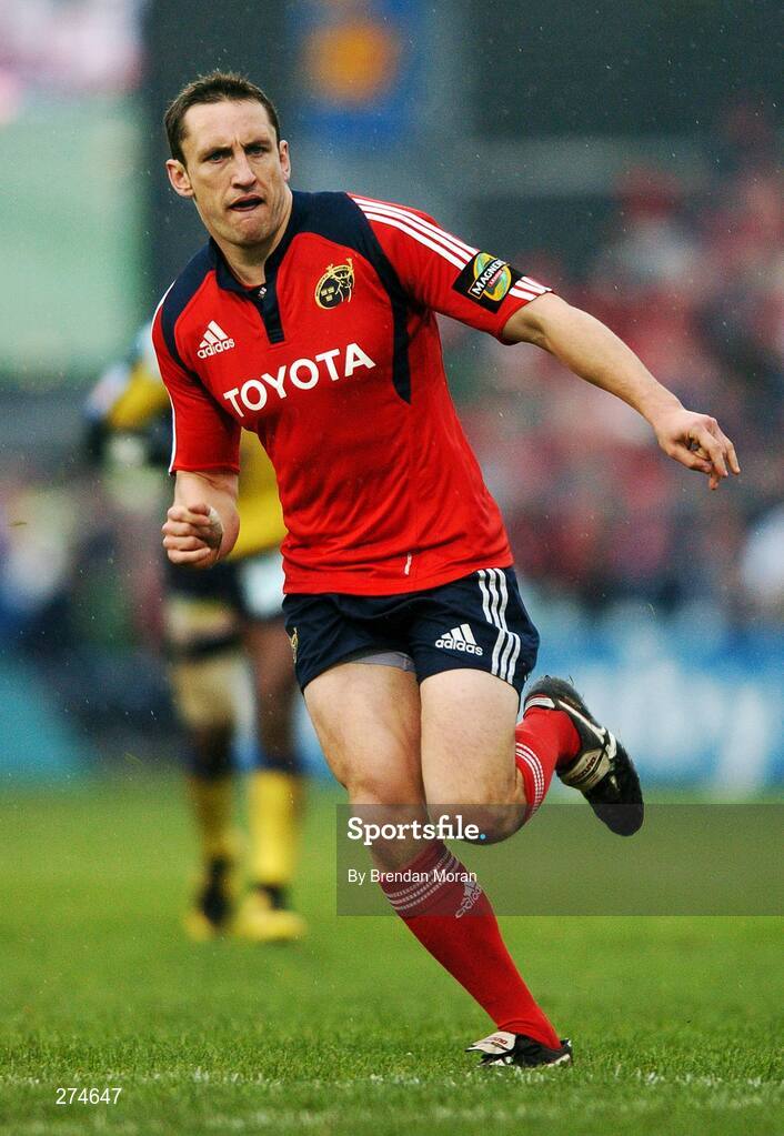18 November 2007; Kieran Lewis, Munster. Heineken Cup, Pool 5, Round 2, Munster v Clermont Auvergne, Thomond Park, Limerick. Picture credit; Brendan Moran / SPORTSFILE *** Local Caption ***