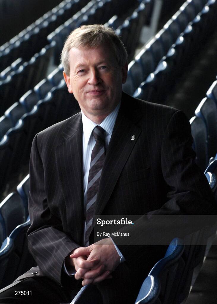 22 November 2007; Paraic Duffy relaxes in Croke Park after it was announced that he will succeed Liam Mulvihill as Director General (Ard Stiúrthóir) of the Association. Croke Park, Dublin. Picture credit; Ray McManus / SPORTSFILE
