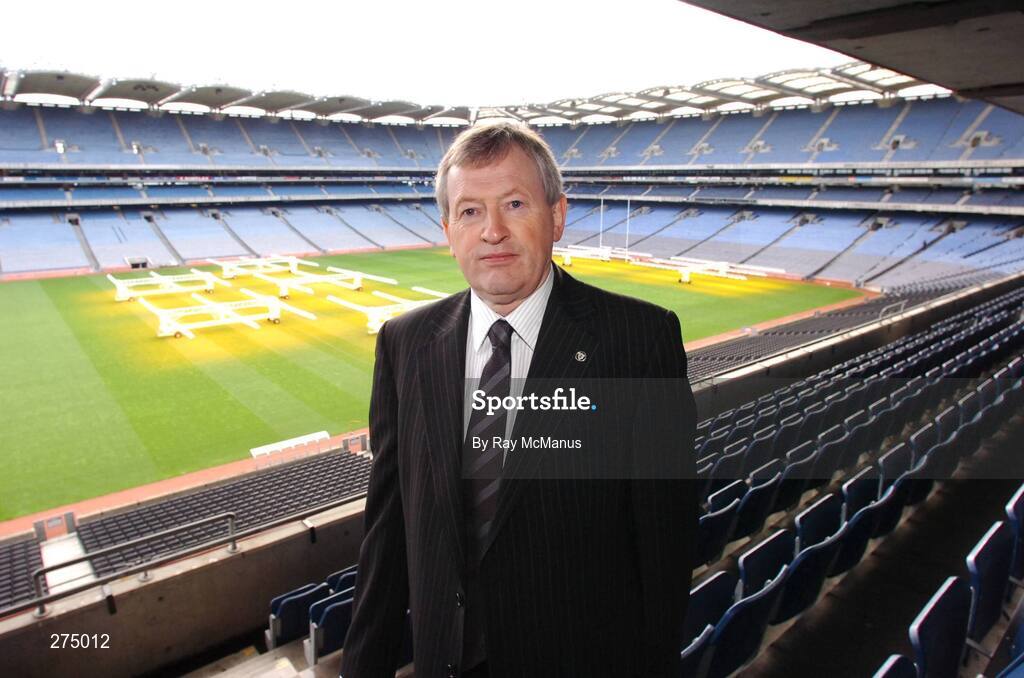 22 November 2007; Paraic Duffy relaxes in Croke Park after it was announced that he will succeed Liam Mulvihill as Director General (Ard Stiúrthóir) of the Association. Croke Park, Dublin. Picture credit; Ray McManus / SPORTSFILE