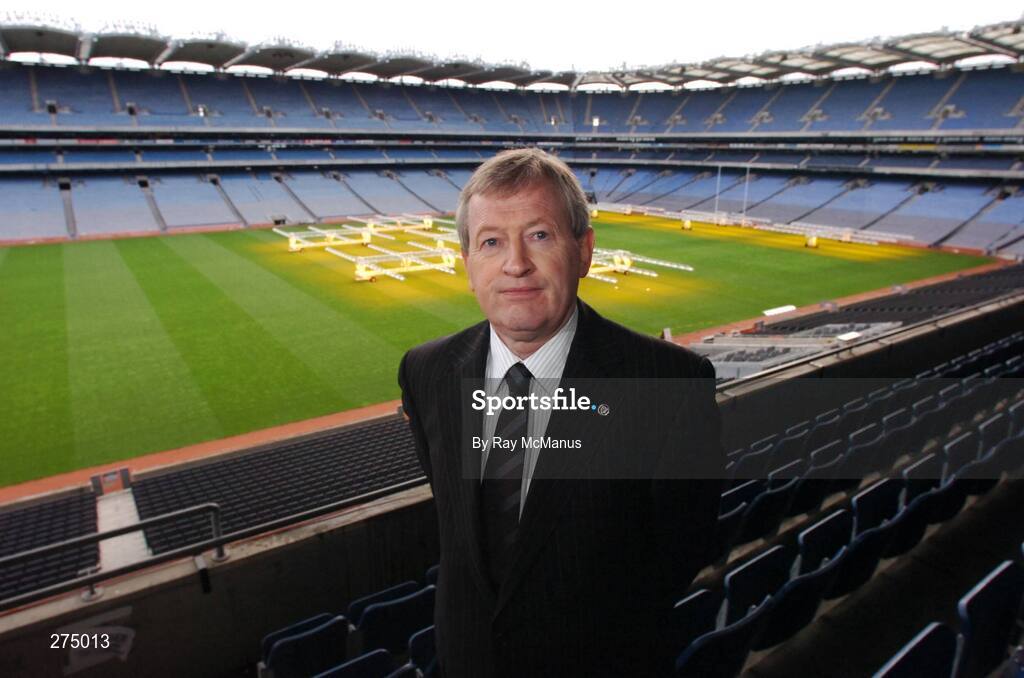 22 November 2007; Paraic Duffy relaxes in Croke Park after it was announced that he will succeed Liam Mulvihill as Director General (Ard Stiúrthóir) of the Association. Croke Park, Dublin. Picture credit; Ray McManus / SPORTSFILE
