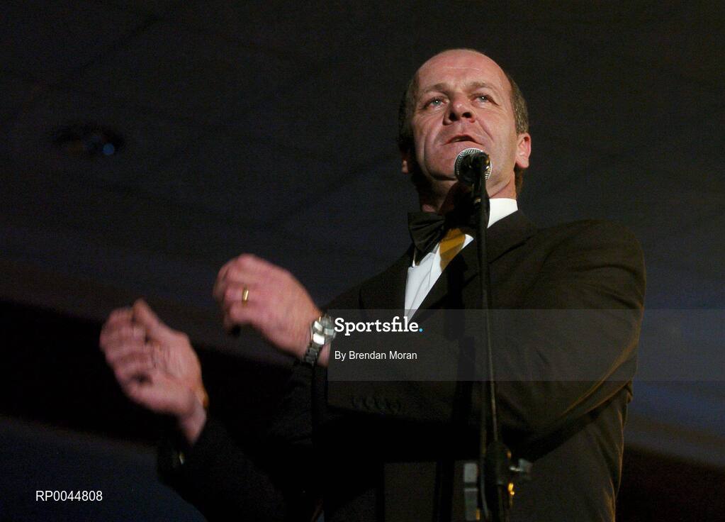 17 November 2007; Former Kerry footballer Jack O'Shea, performing at the 2007 O'Neills/TG4 Ladies Gaelic Football All-Star Awards.  Citywest Hotel, Conference, Leisure & Golf Resort, Saggart, Co Dublin. Picture credit: Brendan Moran / SPORTSFILE  *** Local Caption ***