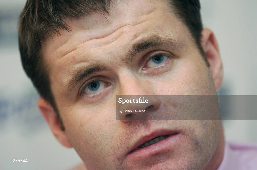 29 November 2007; Dessie Farrell, GPA Chief Executive, at a press conference to announce the agreement between the Minister for Arts, Sport and Tourism and the Irish Sports Council, GAA and GPA to recognise the contribution of Senior Inter-County Players and additional costs associated with enhancing team performance. The decision taken by the Minister for Arts, Sport and Tourism, Mr Seamus Brennan TD is to provide the sum of 3.5m euro to fund an Annual Team Performance Scheme and an Annual Support Scheme for inter-county GAA players. Jury's Croke Park Hotel, Jones's Road, Dublin. Picture credit; Brian Lawless / SPORTSFILE