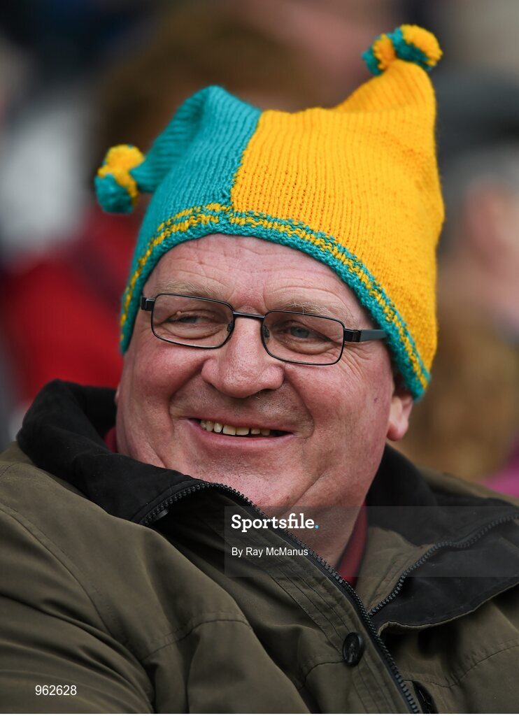 14 February 2015; Corofin supporter Mick Lundy before the game. AIB GAA Football All-Ireland Senior Club Championship, Semi-Final, Corofin v St Vincent's. O'Connor Park, Tullamore, Co. Offaly. Picture credit: Ray McManus / SPORTSFILE