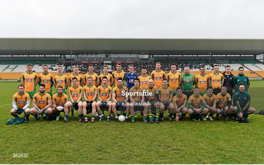 14 February 2015; The Corofin panel. AIB GAA Football All-Ireland Senior Club Championship, Semi-Final, Corofin v St Vincent's. O'Connor Park, Tullamore, Co. Offaly. Picture credit: Ray McManus / SPORTSFILE