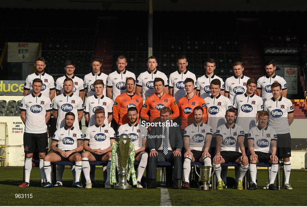 15 February 2015; The Dundalk squad. Dundalk Squad and Player Portraits, Oriel Park, Dundalk, Co. Louth. Photo by Sportsfile