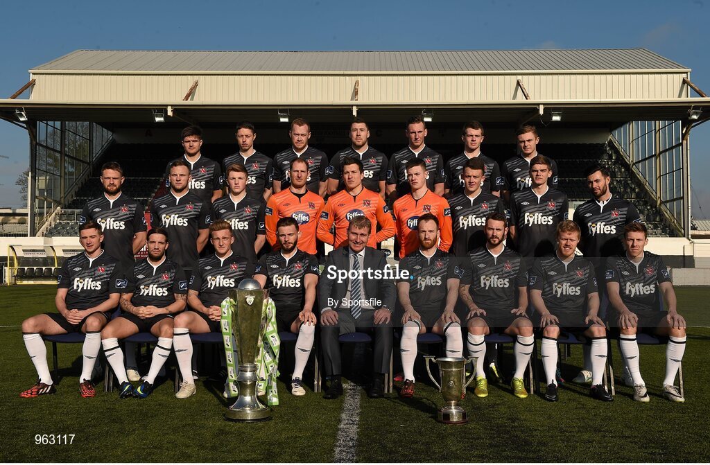 15 February 2015; The Dundalk squad. Dundalk Squad and Player Portraits, Oriel Park, Dundalk, Co. Louth. Photo by Sportsfile