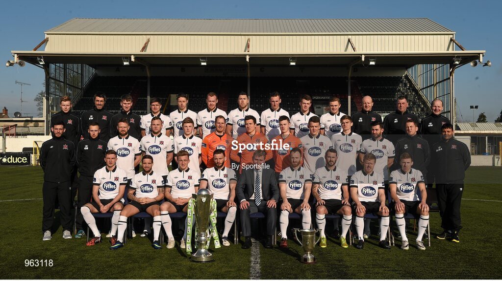 15 February 2015; The Dundalk squad. Dundalk Squad and Player Portraits, Oriel Park, Dundalk, Co. Louth. Photo by Sportsfile