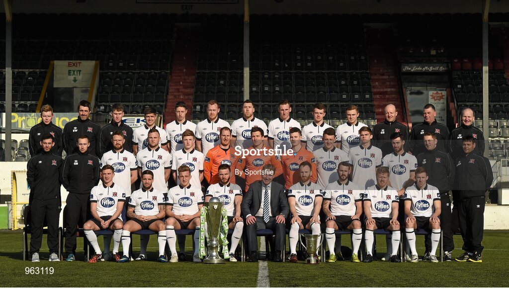 15 February 2015; The Dundalk squad. Dundalk Squad and Player Portraits, Oriel Park, Dundalk, Co. Louth. Photo by Sportsfile