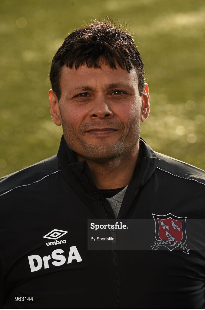 15 February 2015; Dr. Samir, Dundalk. Dundalk Squad and Player Portraits, Oriel Park, Dundalk, Co. Louth. Photo by Sportsfile