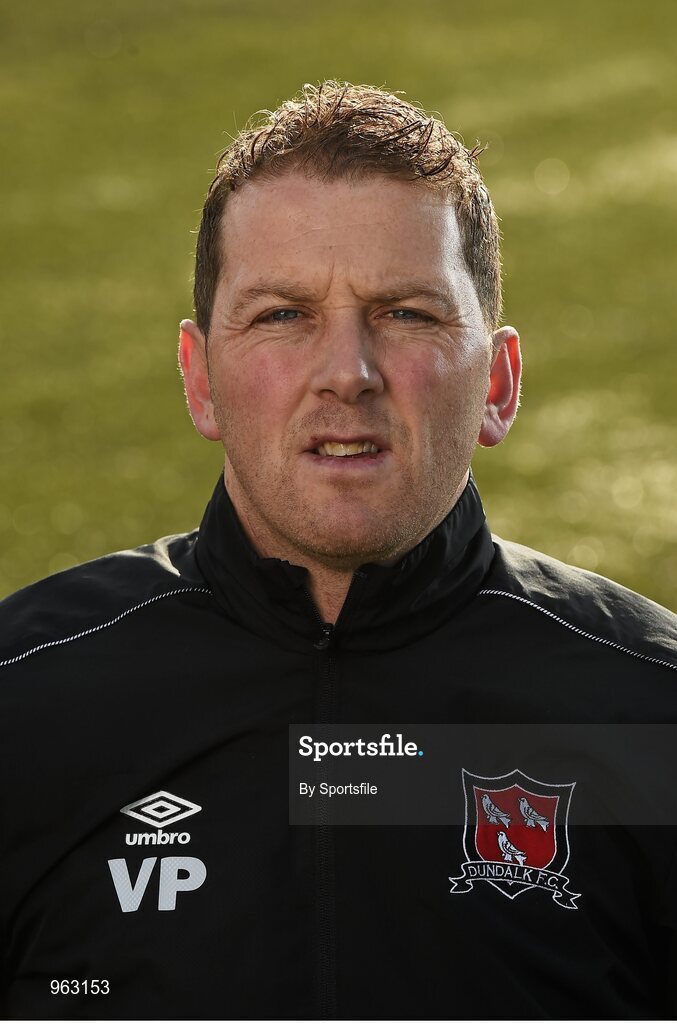 15 February 2015; Vinny Perth, Dundalk. Dundalk Squad and Player Portraits, Oriel Park, Dundalk, Co. Louth. Photo by Sportsfile