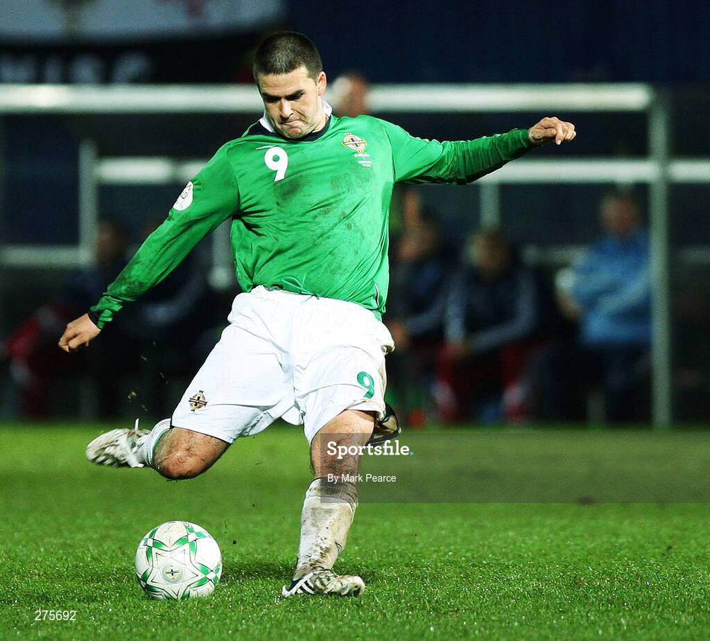 17 November 2007; David Healy, Northern Ireland. 2008 European Championship Qualifier, Northern Ireland v Denmark, Windsor Park, Belfast, Co. Antrim. Picture credit; Mark Pearce / SPORTSFILE