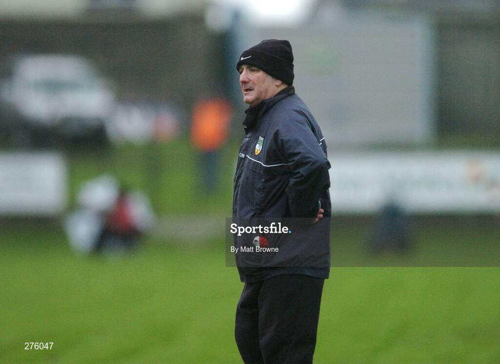 2 December 2007; Pa Jo Whelahan, Birr, Manager. AIB Leinster Club Hurling Championship Final, Loughmore-Castleiney, Birr, Offaly, v Ballyboden St Enda's, Dublin, O'Connor Park, Tullamore, Co. Offaly. Picture credit; Matt Browne / SPORTSFILE