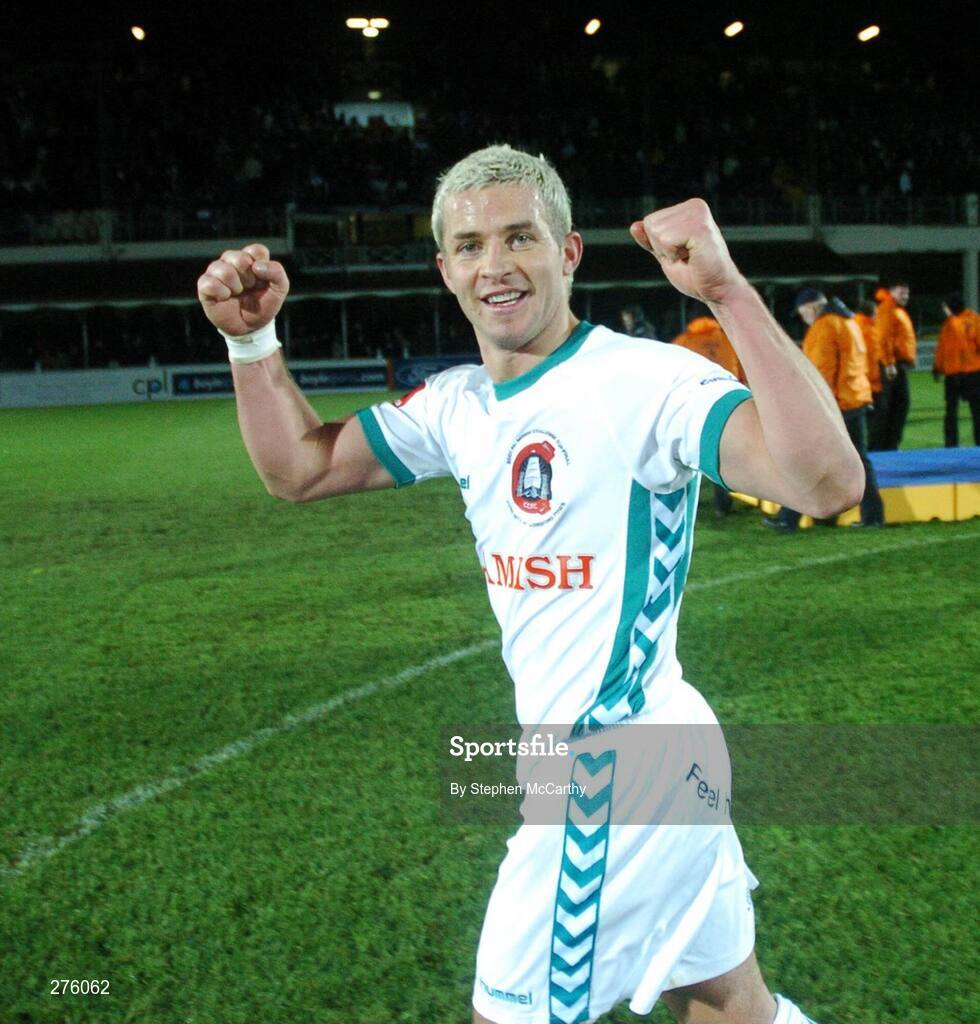 2 December 2007; John O'Flynn, Cork City, celebrates after the match. FAI Ford Cup Final, Cork City v Longford Town, RDS, Ballsbridge, Dublin. Picture credit; Stephen McCarthy / SPORTSFILE
