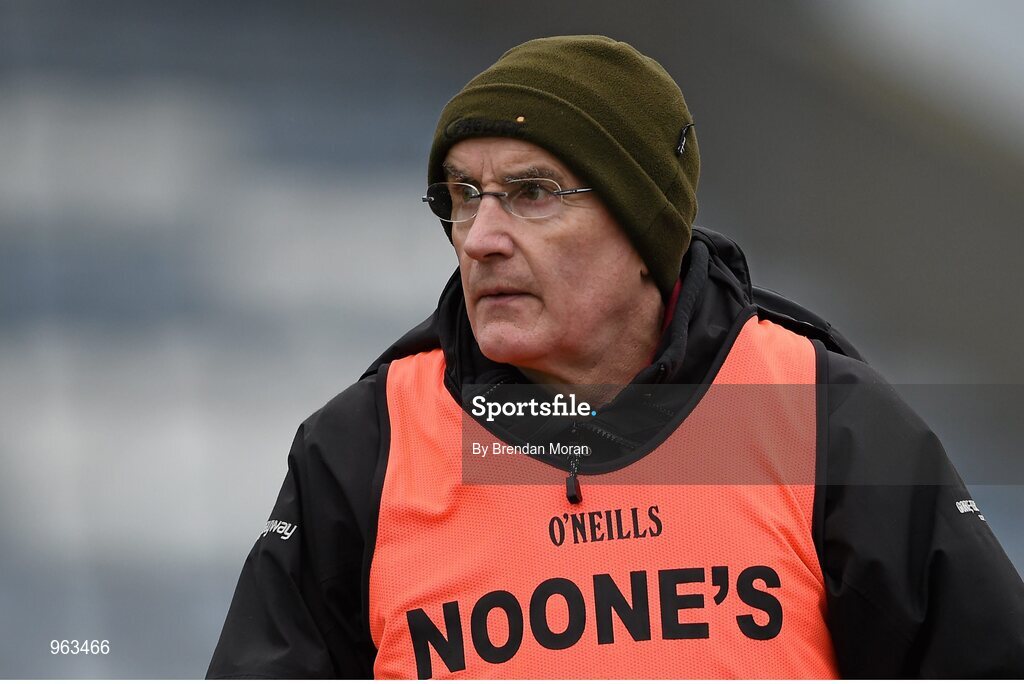 15 February 2015; Slaughtneil manager Mickey Moran. AIB GAA Football All-Ireland Senior Club Championship, Semi-Final, Austin Stacks v Slaughtneil, O'Moore Park, Portlaoise, Co. Laois. Picture credit: Brendan Moran / SPORTSFILE