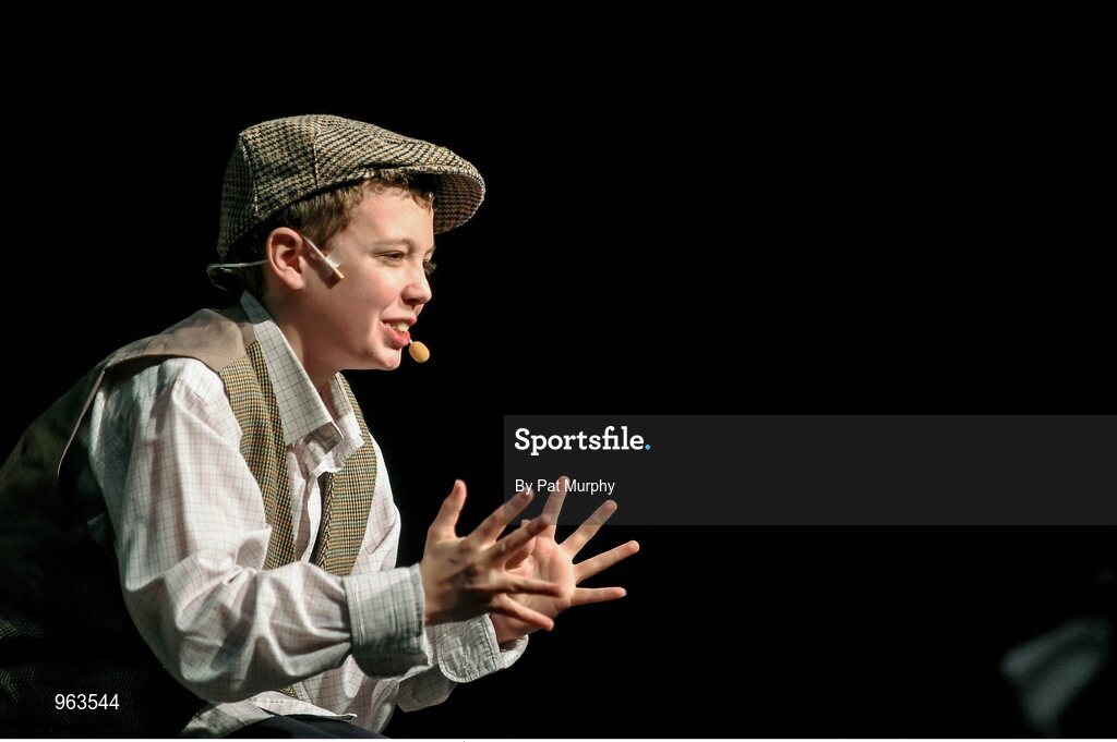 14 February 2015; Oisin McAnenna, Drumlane, Co. Cavan, competing in the Story Telling competition during the All-Ireland Scór na nÓg Championship Finals 2015. Citywest Hotel, Saggart, Co. Dublin. Picture credit: Pat Murphy / SPORTSFILE