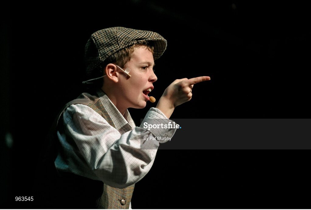 14 February 2015; Oisin McAnenna, Drumlane, Co. Cavan, competing in the Story Telling competition during the All-Ireland Scór na nÓg Championship Finals 2015. Citywest Hotel, Saggart, Co. Dublin. Picture credit: Pat Murphy / SPORTSFILE