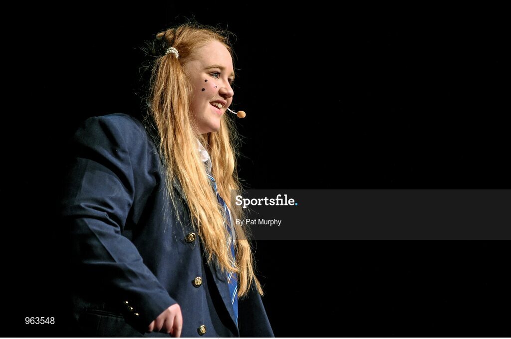 14 February 2015; Rachel Lyons, St. Patrick’s, Ardagh, Co. Longford, competing in the Story Telling competition during the All-Ireland Scór na nÓg Championship Finals 2015. Citywest Hotel, Saggart, Co. Dublin. Picture credit: Pat Murphy / SPORTSFILE