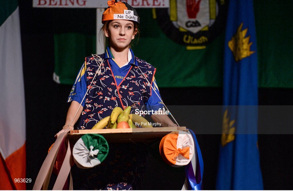 14 February 2015; The The Downs, Co. Westmeath, team of Paul Lynam, Tom Tuite, Donal Doherty, Matthew Cunningham, Niamh Rowan, Serena Wynne, Megan Keenaghan and Ruairi Shiel, competing in the Leiriu competition during the All-Ireland Scór na nÓg Championship Finals 2015. Citywest Hotel, Saggart, Co. Dublin. Picture credit: Pat Murphy / SPORTSFILE
