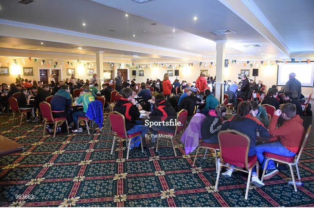 14 February 2015; A general view of the Table Quiz competition during the All-Ireland Scór na nÓg Championship Finals 2015. Citywest Hotel, Saggart, Co. Dublin. Picture credit: Pat Murphy / SPORTSFILE