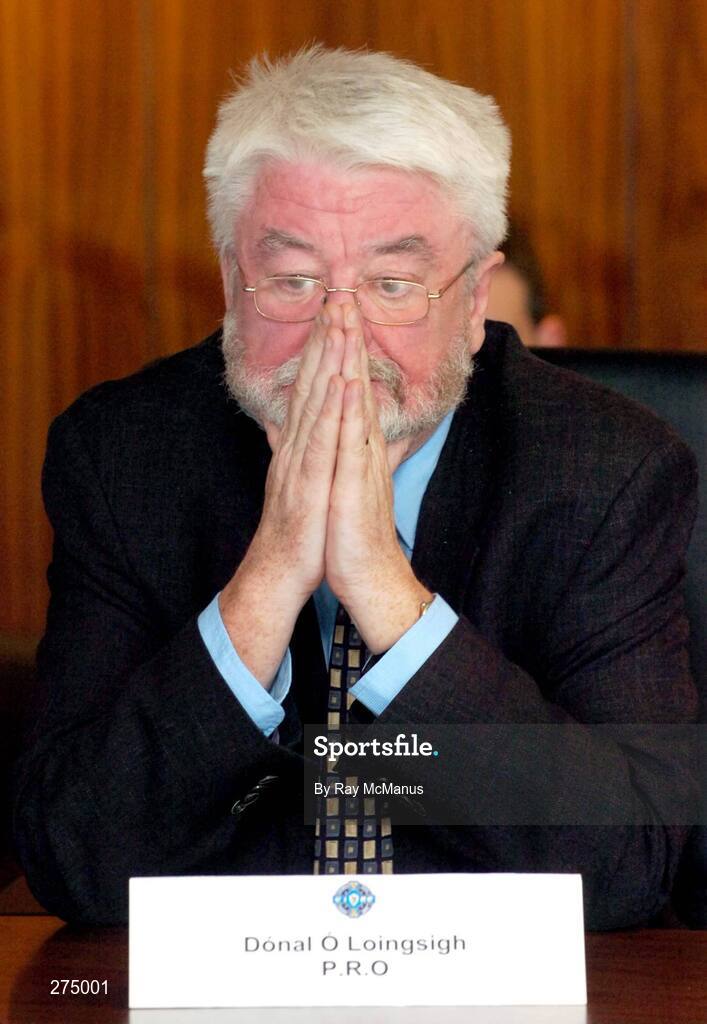 22 November 2007; GAA Public Relations Officer Danny Lynch at a press conference when it was announced that Paraic Duffy, from Scotstown, Co Monaghan, will succeed Liam Mulvihill as Director General (Ard Stiúrthóir) of the Association. Croke Park, Dublin. Picture credit; Ray McManus / SPORTSFILE