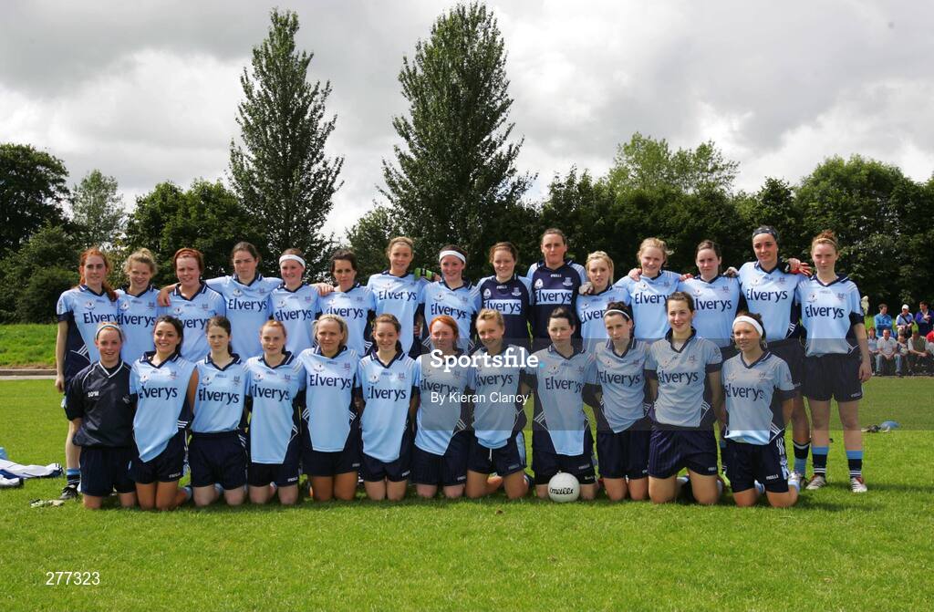 15 July 2007; The Dublin squad. TG4 Ladies All-Ireland Minor Football Final, Dublin v Cork, JJ Brackens GAA Club, Templemore, Co. Tipperary. Picture credit: Kieran Clancy / SPORTSFILE
