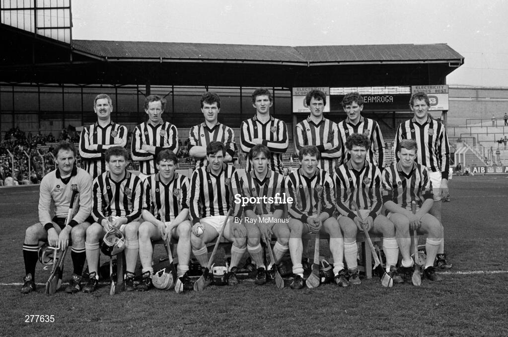 17 March 1990; The Ballyhale Shamrocks team. All Ireland Senior Hurling Club Final, Ballybrown, Co. Limerick, v Ballyhale Shamrocks, Co. Kilkenny, Croke Park, Dublin. Picture credit; Ray McManus / SPORTSFILE