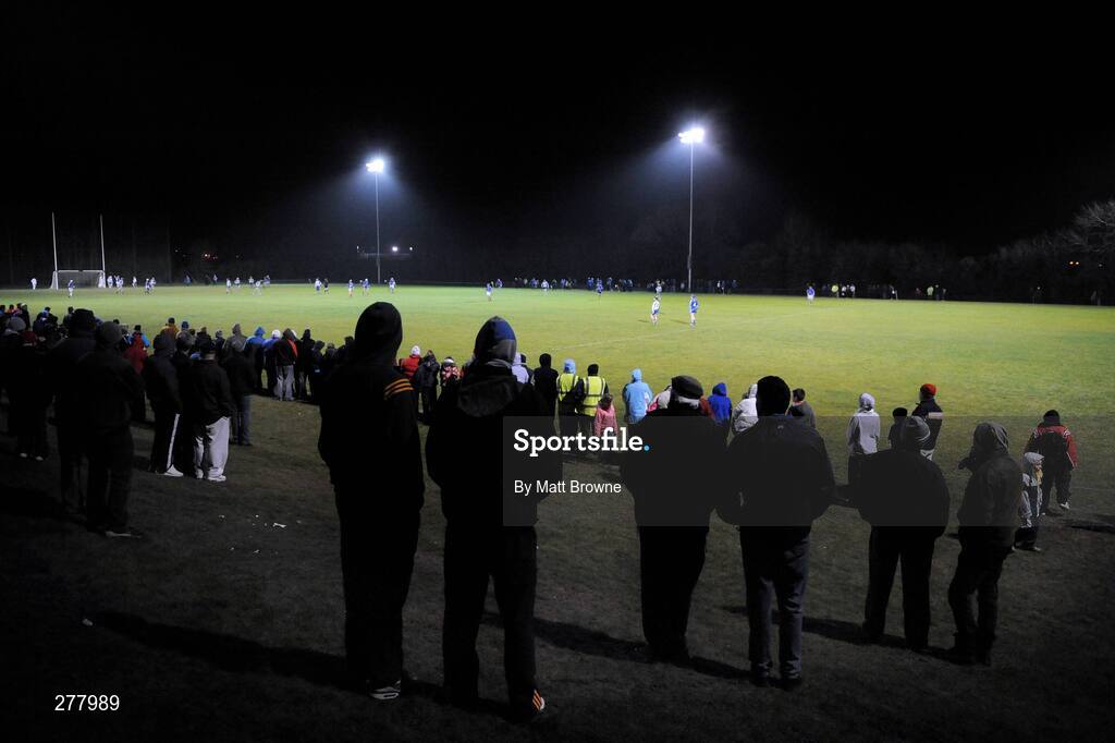 2 January 2008; Waterford fans watch the game. Waterford Crystal tournament, Waterford v Waterford Institute of Technology, St Molleran's club, Carrick-On-Suir, Co. Tipperary. Picture credit: Matt Browne / SPORTSFILE