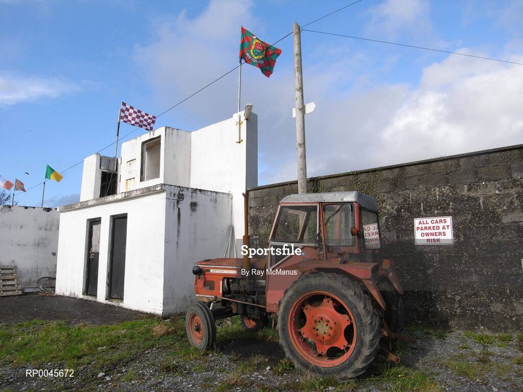28 October 2007; A tractor parked inside the ground. VHI Healthcare Connacht Senior Club Football Championship Final, Corofin, Galway, v Carnacon, Mayo, Corofin, Galway. Picture credit: Ray McManus / SPORTSFILE