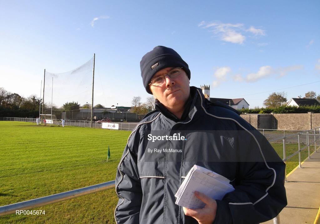 28 October 2007; Mike Finnerty, Mayo News. VHI Healthcare Connacht Senior Club Football Championship Final, Corofin, Galway, v Carnacon, Mayo, GAA grounds, Corofin, Galway. Picture credit: Ray McManus / SPORTSFILE