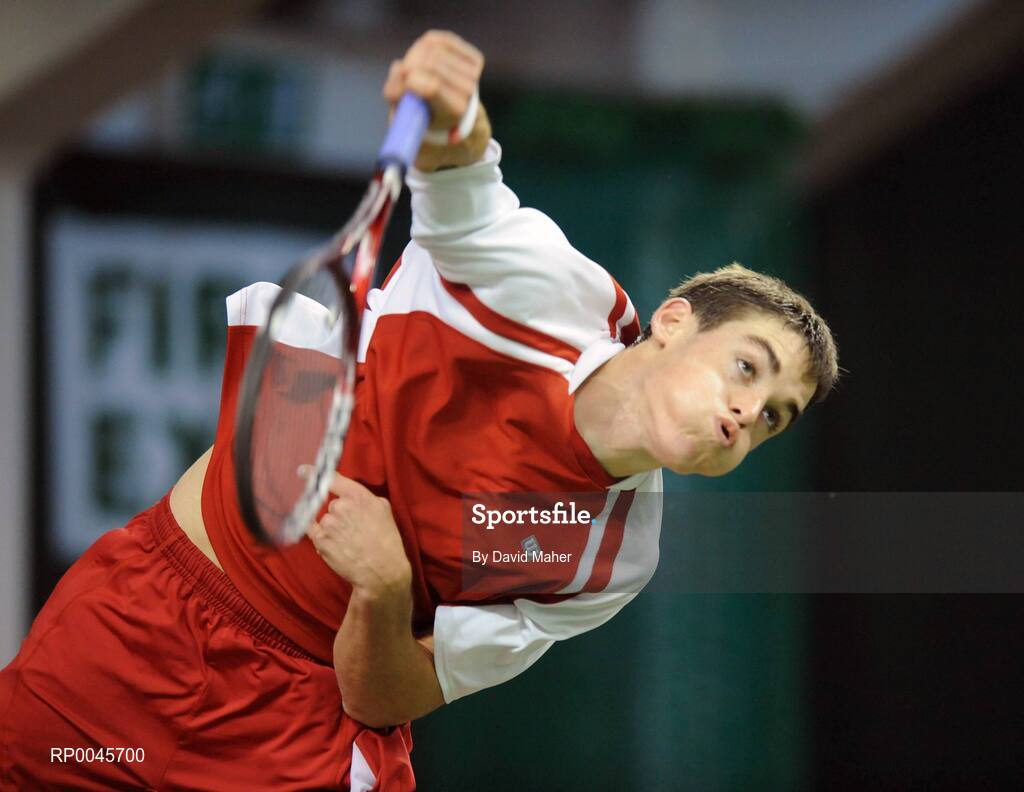 31 December 2007; James McGee in action during his match against Colin O'Brien. David Lloyd Riverview National Indoor Tennis Championships 2007, Men's Singles Final, James McGee.v.Colin O'Brien, David Lloyd Riverview, Clonskeagh, Dublin. Picture credit: David Maher / SPORTSFILE