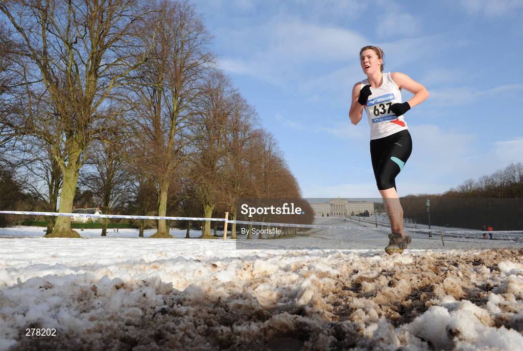 5 January 2008; Rachel Keys from Regent House in action during the Girls Under 15 Race in the Belfast International Cross Country. Stormont Estate, Belfast, Co. Antrim. Picture credit; Paul Mohan / SPORTSFILE