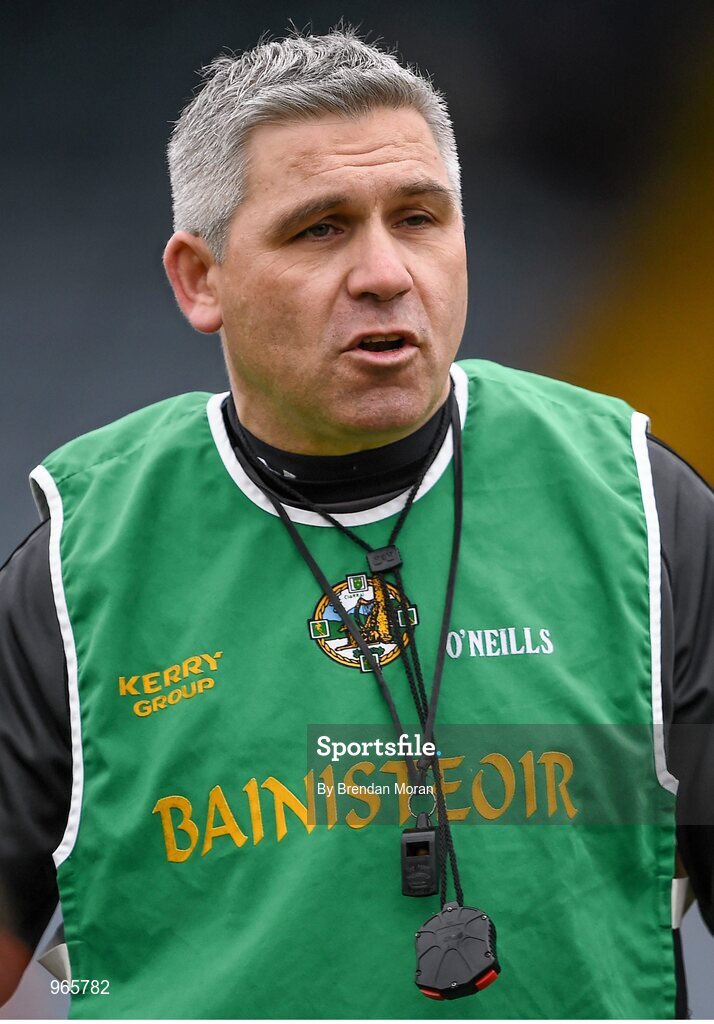 15 February 2015; Austin Stacks manager Stephen Stack. AIB GAA Football All-Ireland Senior Club Championship, Semi-Final, Austin Stacks v Slaughtneil, O'Moore Park, Portlaoise, Co. Laois. Picture credit: Brendan Moran / SPORTSFILE