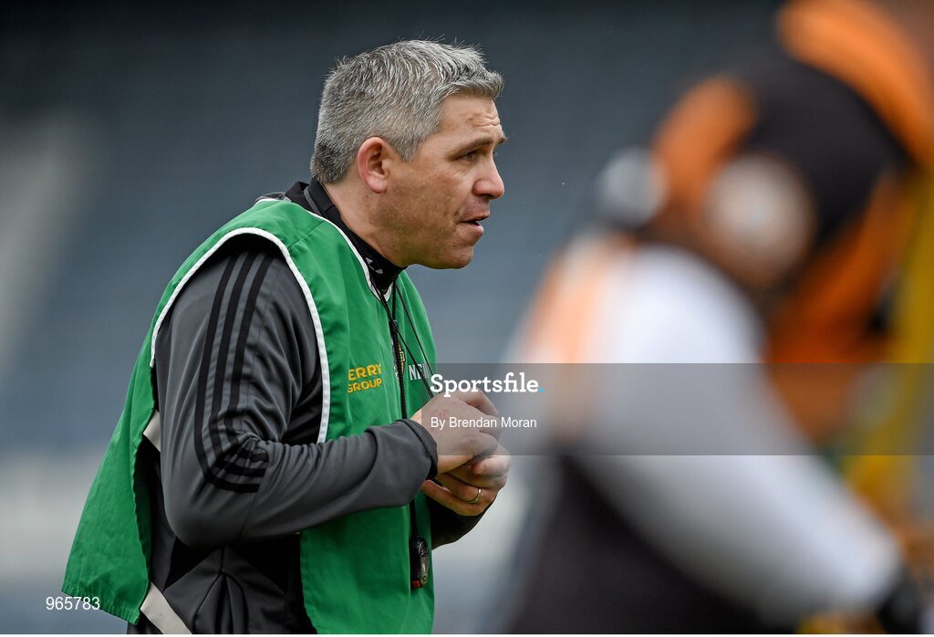15 February 2015; Austin Stacks manager Stephen Stack. AIB GAA Football All-Ireland Senior Club Championship, Semi-Final, Austin Stacks v Slaughtneil, O'Moore Park, Portlaoise, Co. Laois. Picture credit: Brendan Moran / SPORTSFILE